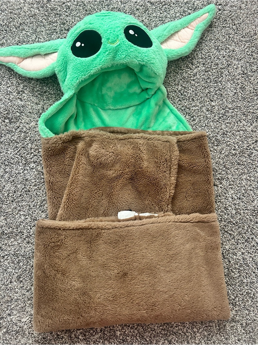 Kids, Star Wars, The Mandalorian Grogu Hooded Blanket Folds to Pillow